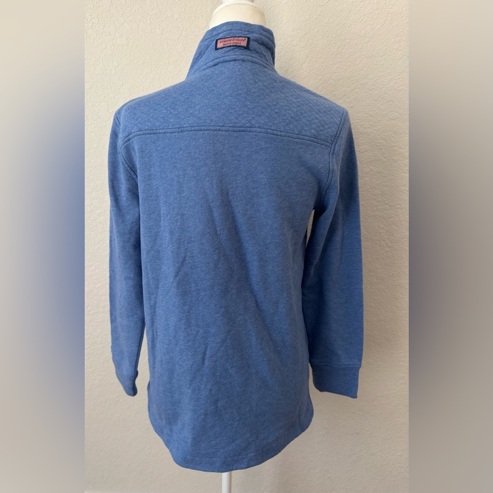 NWT Vineyard Vines Shep Shirts Small Quilted Quarter Zip Hull Blue Women's XXS I - Picture 6 of 10